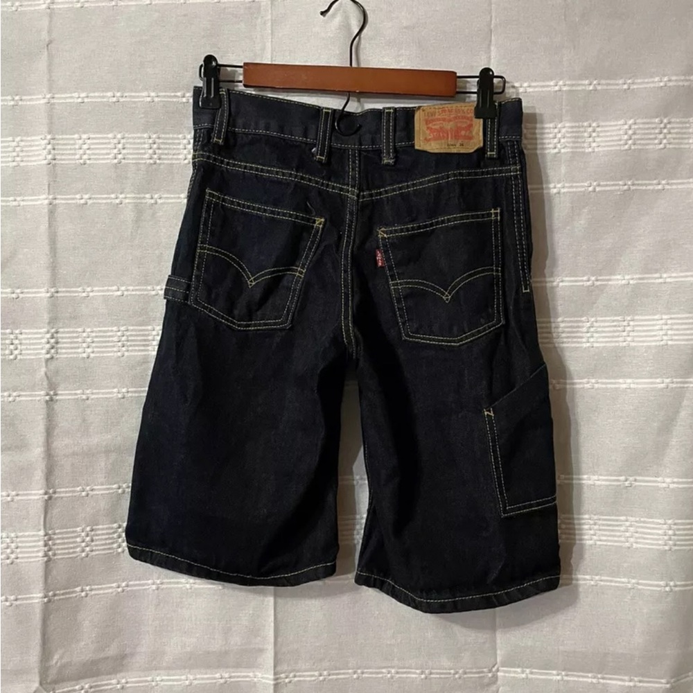Levi’s Long Denim Shorts Boy’s Sz (12) 26w Carpenter 24.00